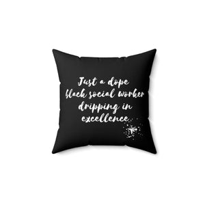 Dope Black SW Square Pillow