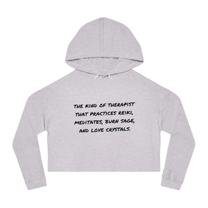 Kind of Therapist Crop Hoodie