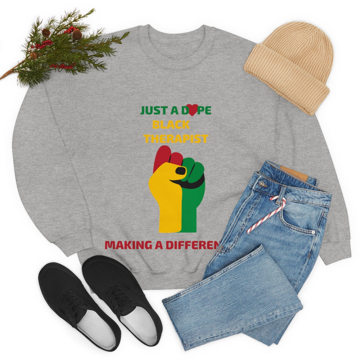 Black History Crewneck - Therapist